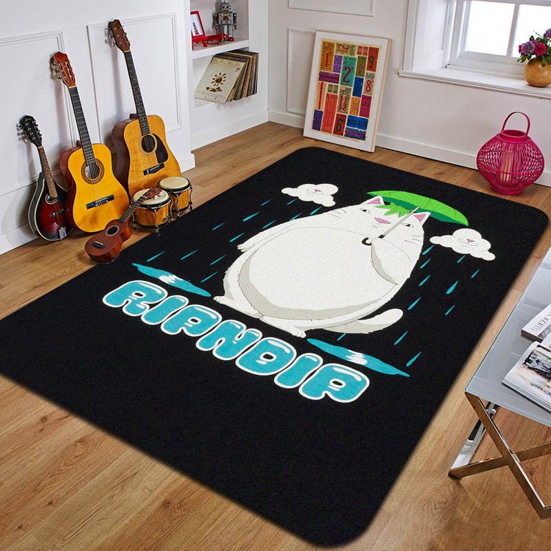 C-Niedliche Katze Bedruckter Teppich Mode Yogamatte Rutschfester Teppich Schlafzimmerdekoration Außenteppich Schlafzimmer Geburtstagsgeschenk