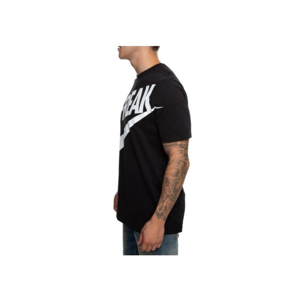Nike Giannis Dri-Fit Freak Tričko s krátkým rukávem a velkým logem s kulatým výstřihem Pánské topy Černé BV8265-010