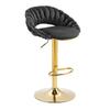 Verstellbarer Hocker, Barhocker, Farviso Schwarz Elegant Loft