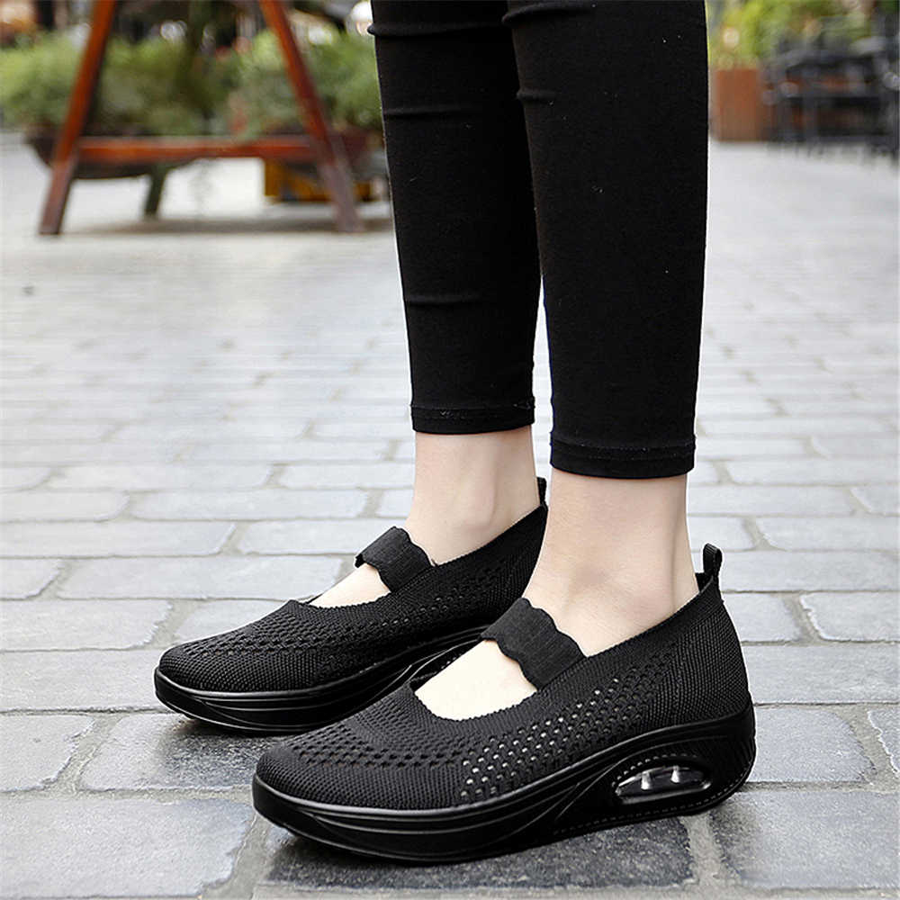 Fashion Number 38 Wegde Beige Tennis Woman Casual White Flat Shoes Sneakers Red Black Sports Low Cost Sports-leisure Sapateni