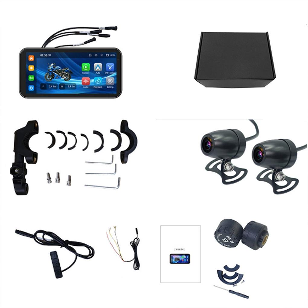 

6.25 Inch Portable Motorcycle IP67 Waterproof Wireless for Apple CarPlay Android Auto Mote Smart Display GPS Navigation BT