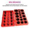 419Pcs/set Universal O-Ring Assortment Kit 32 Sizes Nitrile Rubber Seal Rings for Automotive Plumbing and Faucet Maintenance