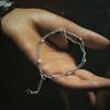 Серебряный браслет с без камней, вес изделия 1,61 гр (2211471)