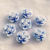 15pcs 19mm Resin Flower Rhinestone Flatback Cabochon for DIY Wedding Decoration -A62