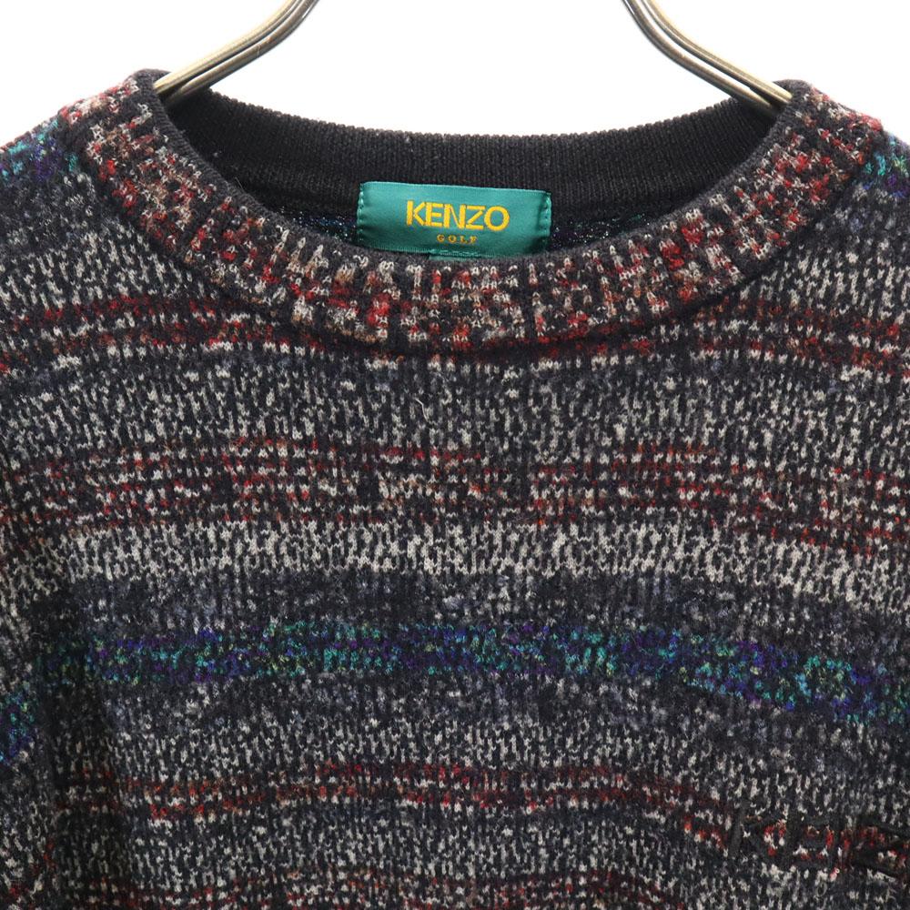 KENZO GOLF 90s Made in Japan Old Long sleeve sweater 3 knit Men's Used