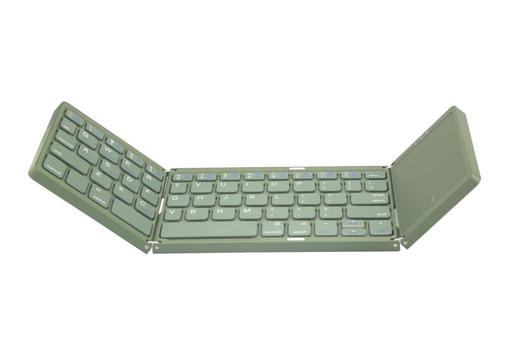 B089T Three-Fold Wireless Bluetooth Keyboard with Touchpad for Phones, Tablets, and Computers.