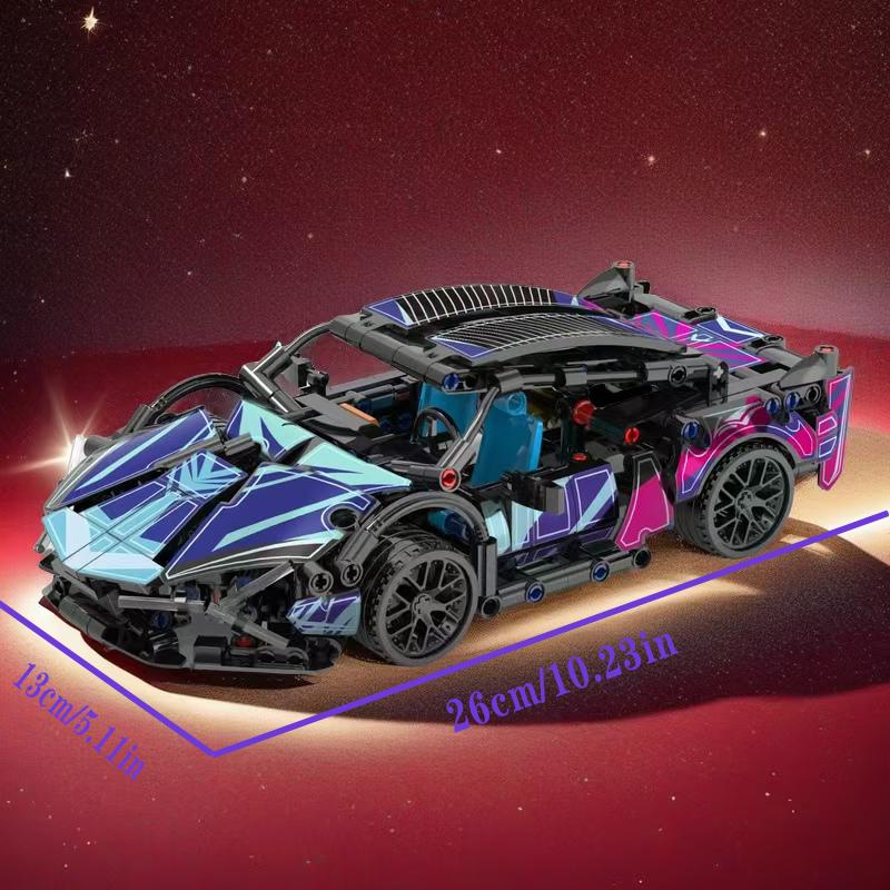 

1614 деталей Серія Технології Класичний Автомобіль-Перегонник Кібер-Стилю Будівельні Блоки Місто Відомий Бренд Суперкар Moc Збірна Іграшка Великодній Подарунок Подарунок на День Народження 2026