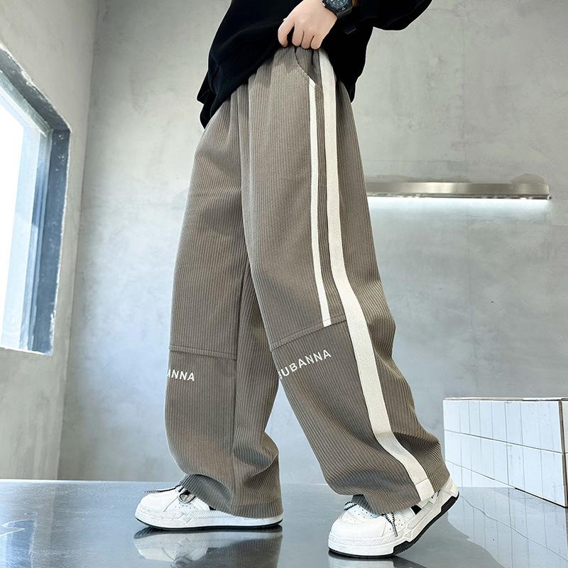 

Зимние вельветовые брюки для мальчиков 2025 – Осенние и зимние повседневные длинные брюки 130 cm