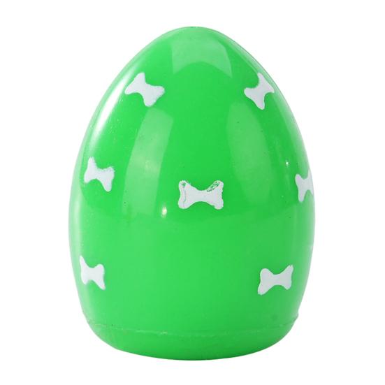TPR Egg Dog Chew Toy with Squeaker Small Medium Breed Dogs Teething Cleaning Toy Pet Interactive Boredom Relief