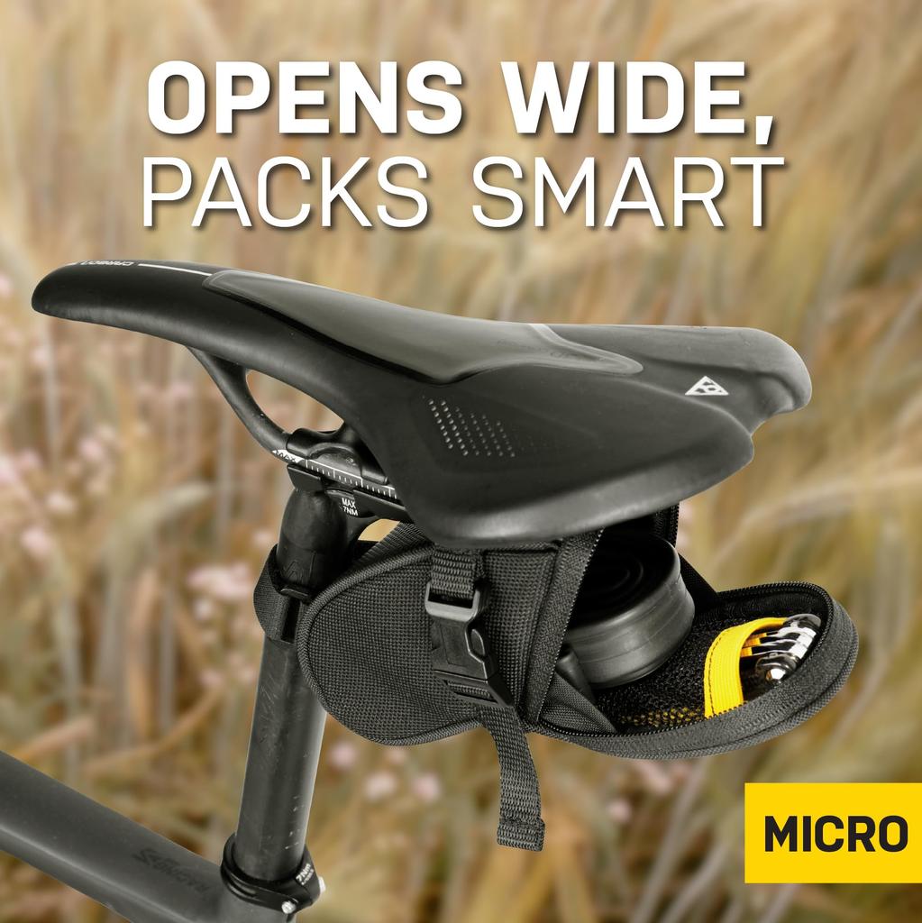 TOPEAK Aero Wedge Pack Micro Size Black (Strap Mount)