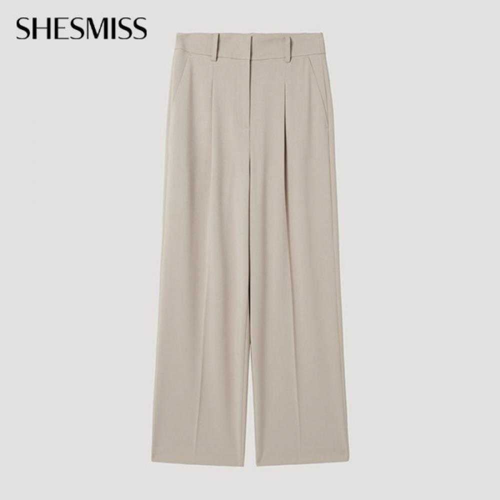 

She S miSS One Tuck Set Up Straight pantS SwSSlp12010 Be beige/44