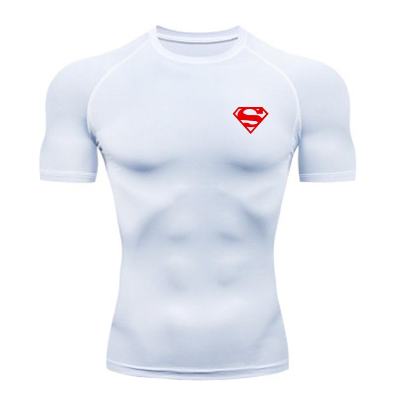 

Compression T Shirt Men Short Sleeve Sport Tees Fitness Running Sportsear Men Gym Elastic Quick Dry Jogging T-shirt Tops S
