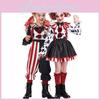 Spielthema Zirkus-Outfit für Frauen Erwachsene Halloween Cosplay mit Spandex-Stoff für Party-Shows