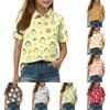 Kids Casual Short Sleeve Polo Shirt Animal Print T Shirt Lightweight Breathable Comfortable Fit for Everyday Wear