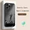 Hot Singer Morad Pattern Design Phone Case For iPhone 16 15 14 13 12 11 Plus Pro Max  High-end Luxury Magsafe Sheepskin