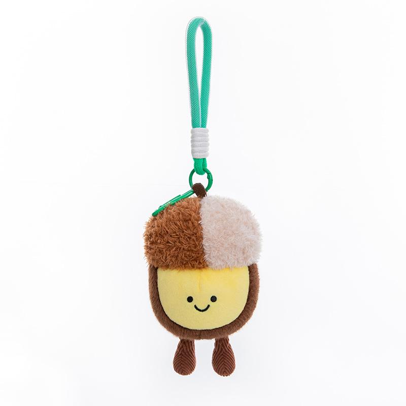 Pistachio Nut Plush Toy Backpack Pendant Macadamia Nuts Chestnuts Peanuts Peas Stuffed Doll Birthday Gift
