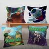 Game TTerraria Soft Comfortable Pillow Case Cartoon For Sofa Living Cat Room Home Office Retro Decor Protective Cover