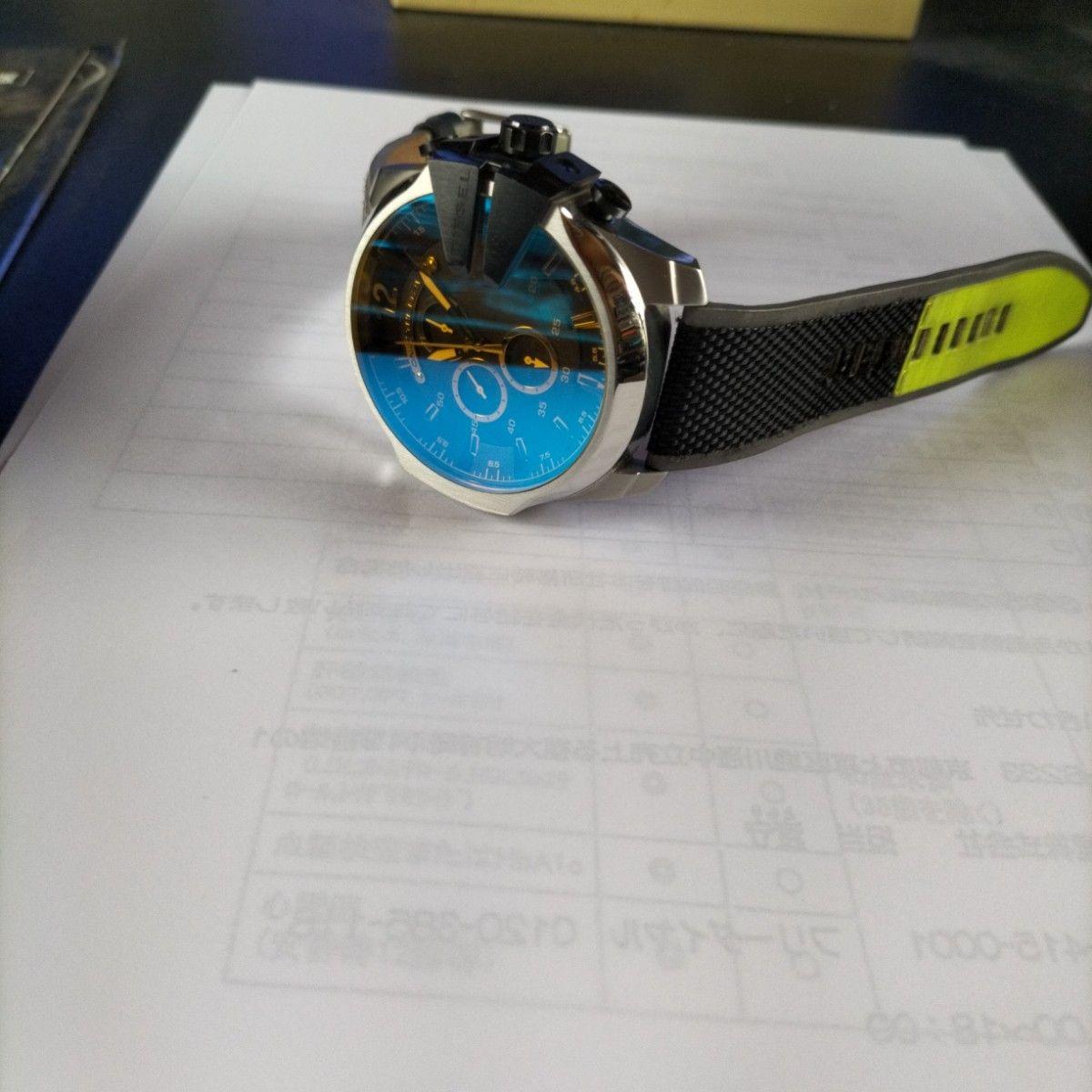 Used DIESEL DZ7331 Big Face Watch Blue