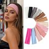 Threaded Hair Band Sports Yoga Sweat-absorbent Wide Headscarf Hair Band Female Joker Elastic Solid Color Headband Headdress