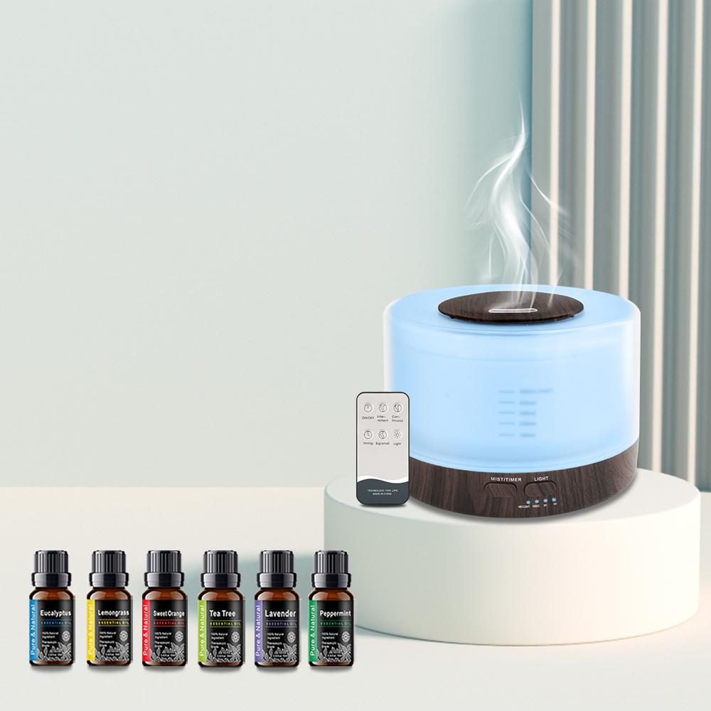 

Diffuser For Home Rated Aromatherapy Aroma Oil Diffuser 5-in-1 Humidifier Timer Auto-Off 6 Oils Included