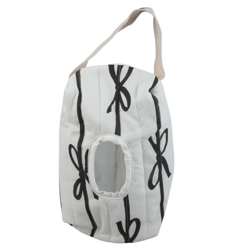 Stylish Baby Wet Wipes Carrying Case with Quilted Designs and Bowknot Detail