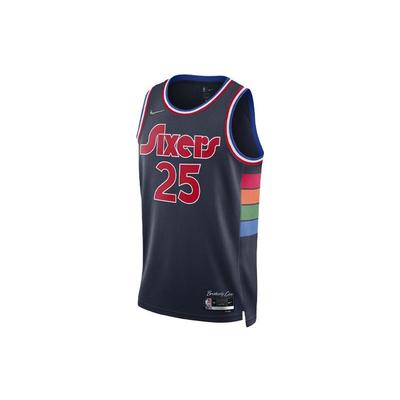 NBA Basketball Jersey, Fan Edition, Philadelphia 76ers, Simmons No. 25 Men Tops Blue DB4041-419