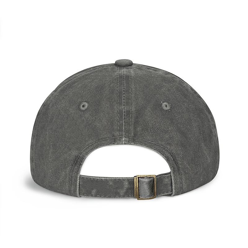 3D-Druck Eule mit Monokel Baseballkappe Used-Denim Verstellbar Unisex Lässiger Sonnenhut
