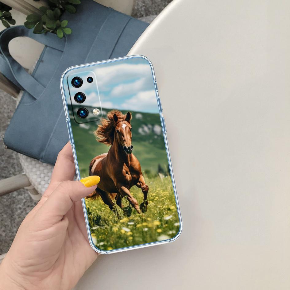 

CJ53 Fine Horse Soft Shell Transparent Phone Case for Motorola Moto G7 G8 G9 G84 G85 G73 G24 G15 Z2 Play Power Plus Motorola Moto G7 Play