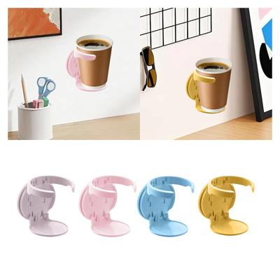 Cup Holder Bottle Stable Easy To Install Foldable Mug Shelf for Cabinet Door Office Home