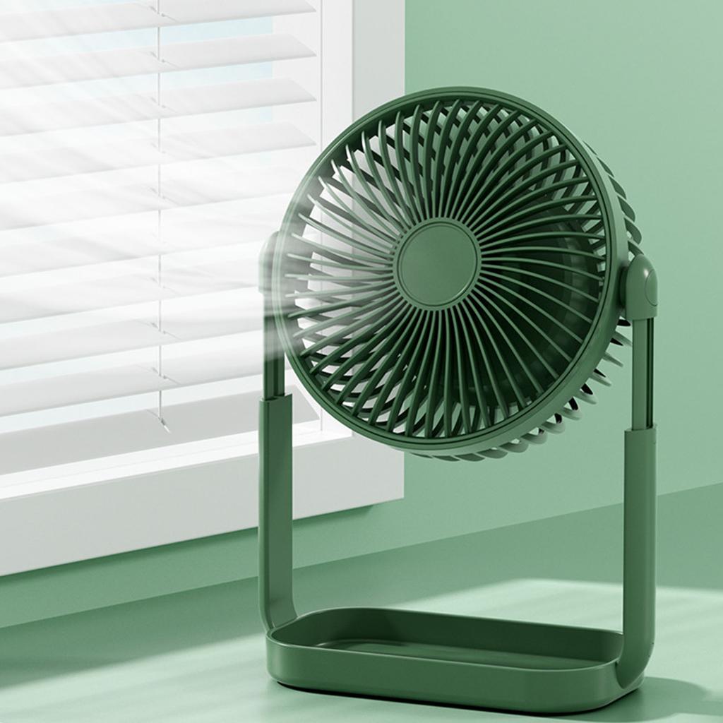 Small Desk Fan 3 Blades Multifunctional Quiet Rechargeable   Fan for Home Camping