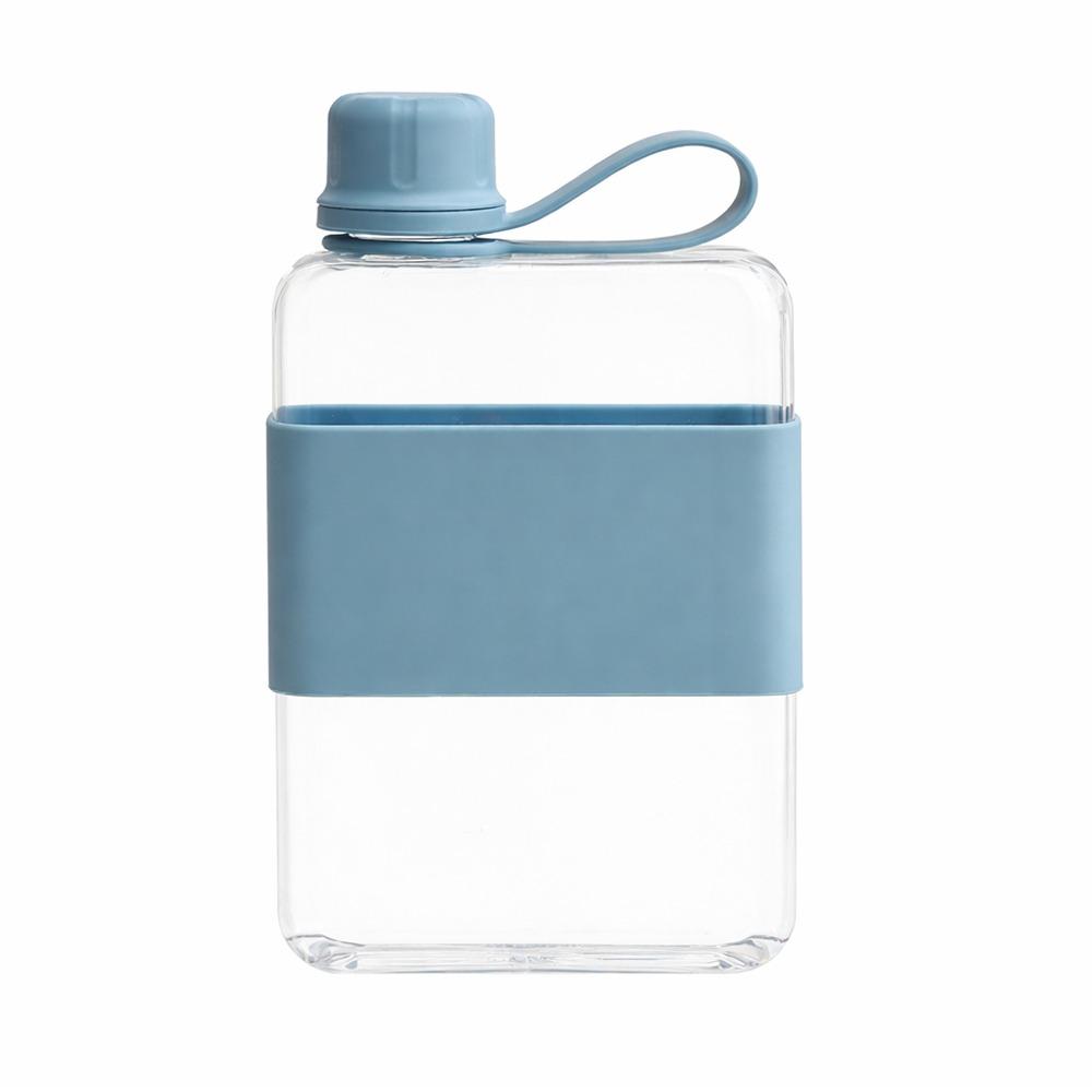 Portable 240ml/500ml Water Bottle Multicolor Rectangle Sports Kettle Handheld Plastic Fruit Tea Cup Kettle Outdoor Sport