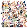35-50pcs Cartoon Rabbit Stickers Kawaii Easter Bunny Graffiti Diy Laptop Decals Decoration Stiker Reward Stationery
