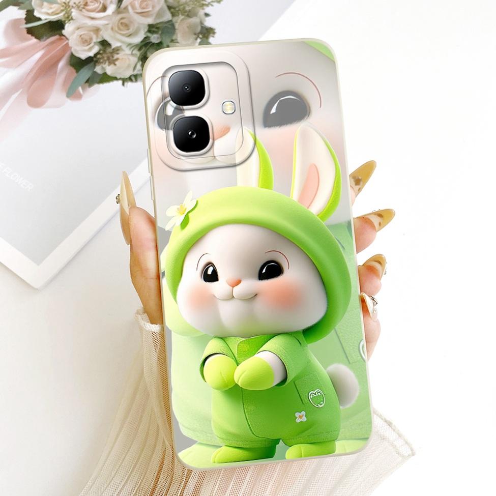 For Infinix Smart20 X6840 X6840B Phone Case For Infinix Smart 20 Cover Luxury Fashion Cute Cartoon Funny Painted Silicone Casing