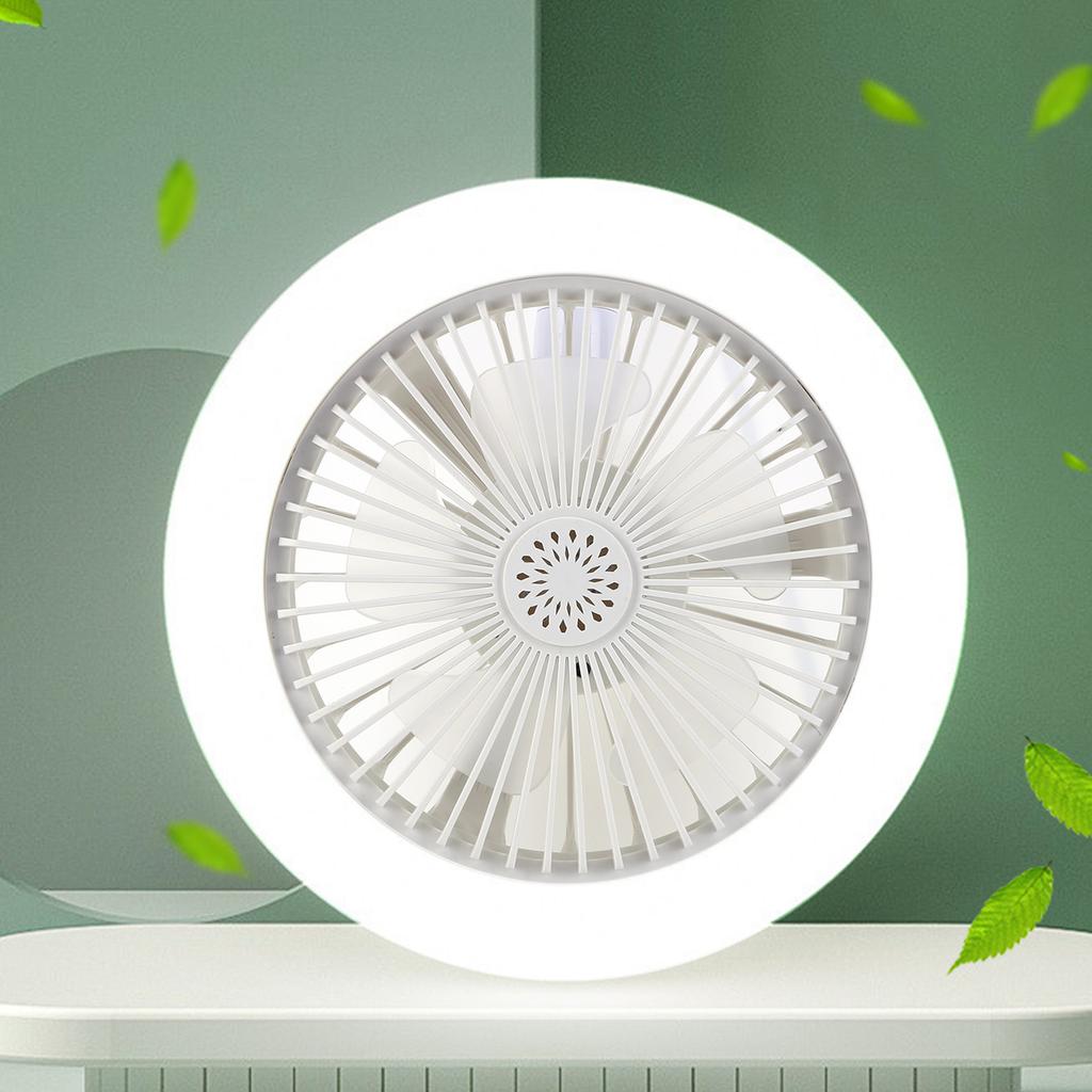 Aromatherapy Fan Lamp Universal E27 Light Holder Aroma Fan Ceiling Light Mute Stepless Dimming 3-gear Wind for Bedroom Dormitory