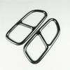 Yubao 2x Car Stainless Steel Tail Throat Exhaust Pipe Muffler Tip Cover Trims for Mercedes Benz CLA W117 2013-2016
