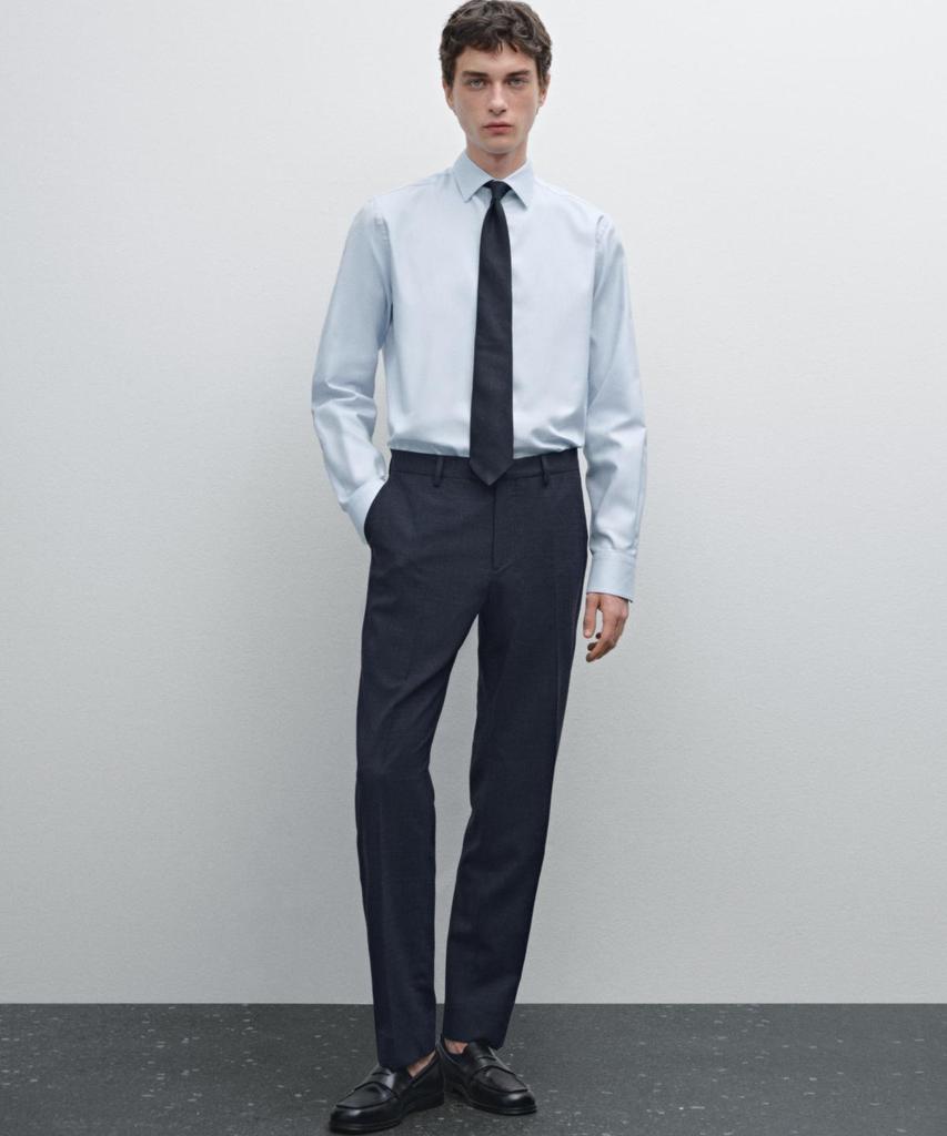 Masimodutti 100% Cotton Slim Fit Oxford Shirt