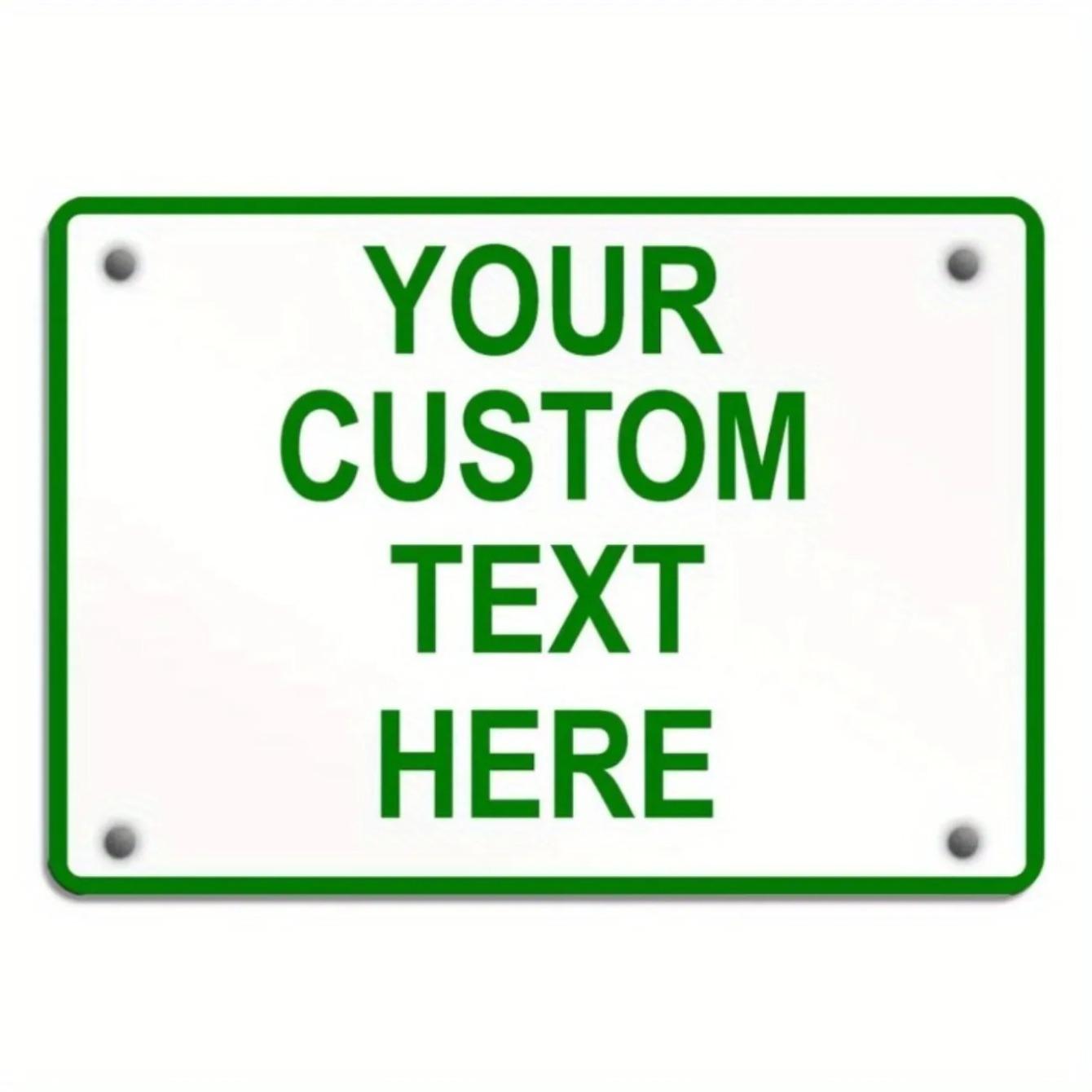 

Custom Danger Sign White Red Horizontal Plate Home Wall Decor чёрный