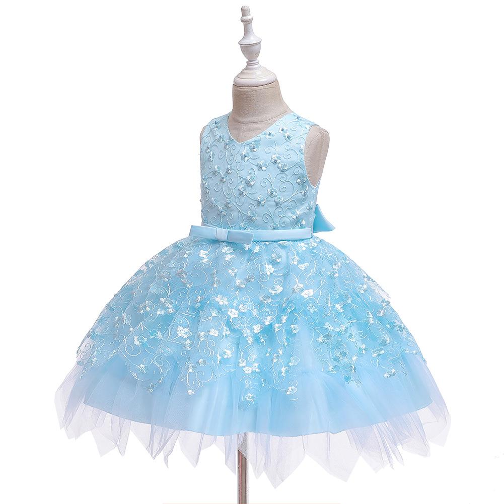 Detské princeznovské nadýchané šaty Darčeky pre malé dievčatká Módne šaty Trblietavé detské narodeninové šaty Elegantné jemné spoločenské šaty Plesové šaty pre dievčatá
