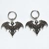 Gothic Bat Ear Cuffs With Geometric Alloy Design For Punk Fashion And Unisex Wear