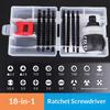 1 Set Telescopic Ratchet Screwdriver Magnetic Adjustable Shank Labor Saving Hand Tool For Narrow Space Home Equipment Repair