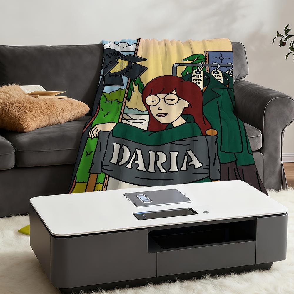 Cartoon D-DariaS-ES Blanket Throw Super Cosy Plush Living Room Sofa Couch Childish Birthday Gifts