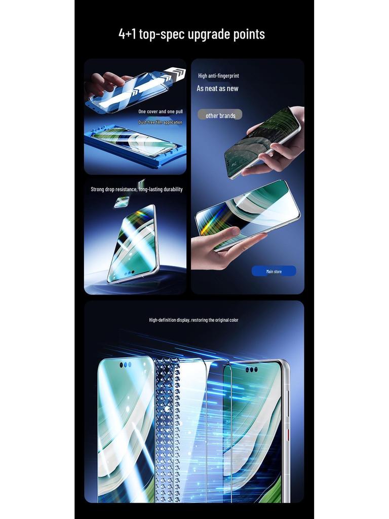 Vivo X200PRO/X100PRO/Y300PRO Böjt HD Härdat Glas Skärmskydd med Dammfri Applicering
