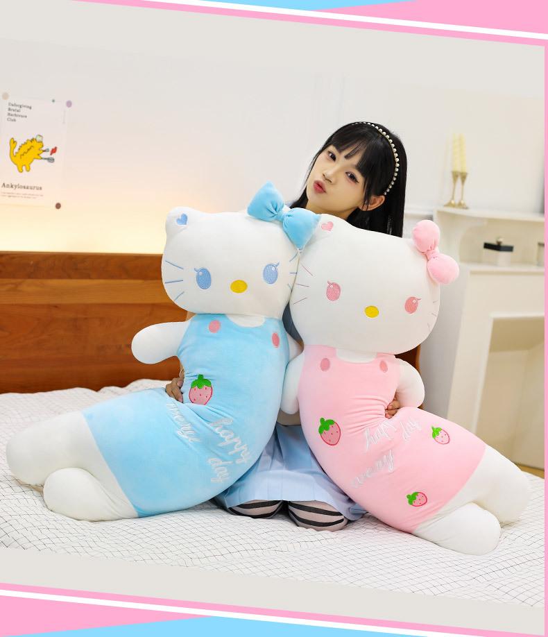 2025 Cylinder Cat Plush Pillow Toy for Girls