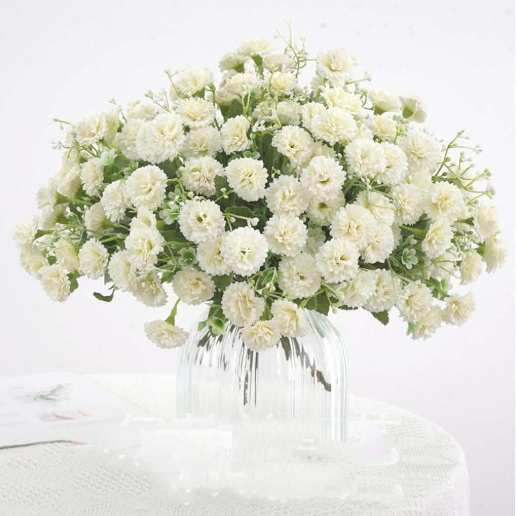 1 Bouquet Fake Flower Artificial Flowers 20 Heads Carnation