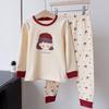 Baby Girl Winter Pajama Set - Warm Printed Long Johns for Toddlers & Kids