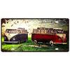 Vintage VW Bus Tin Sign Surf Plate License Metal Signs  Motor Oil Poster for Pub Bar Cafe Garage  Retro Wall Art Decor