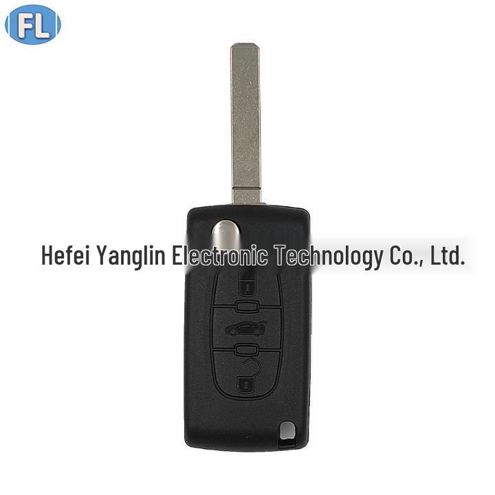 Compatible Citroen 0523 Remote Key with Groove, 2/3 Buttons, 46 Chip, 433 ASK/FSK