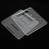 Clear Acrylic 4 Layer Hard Disk Drive Rack Desktop Computer 3.5 inch HDD Cage Tray