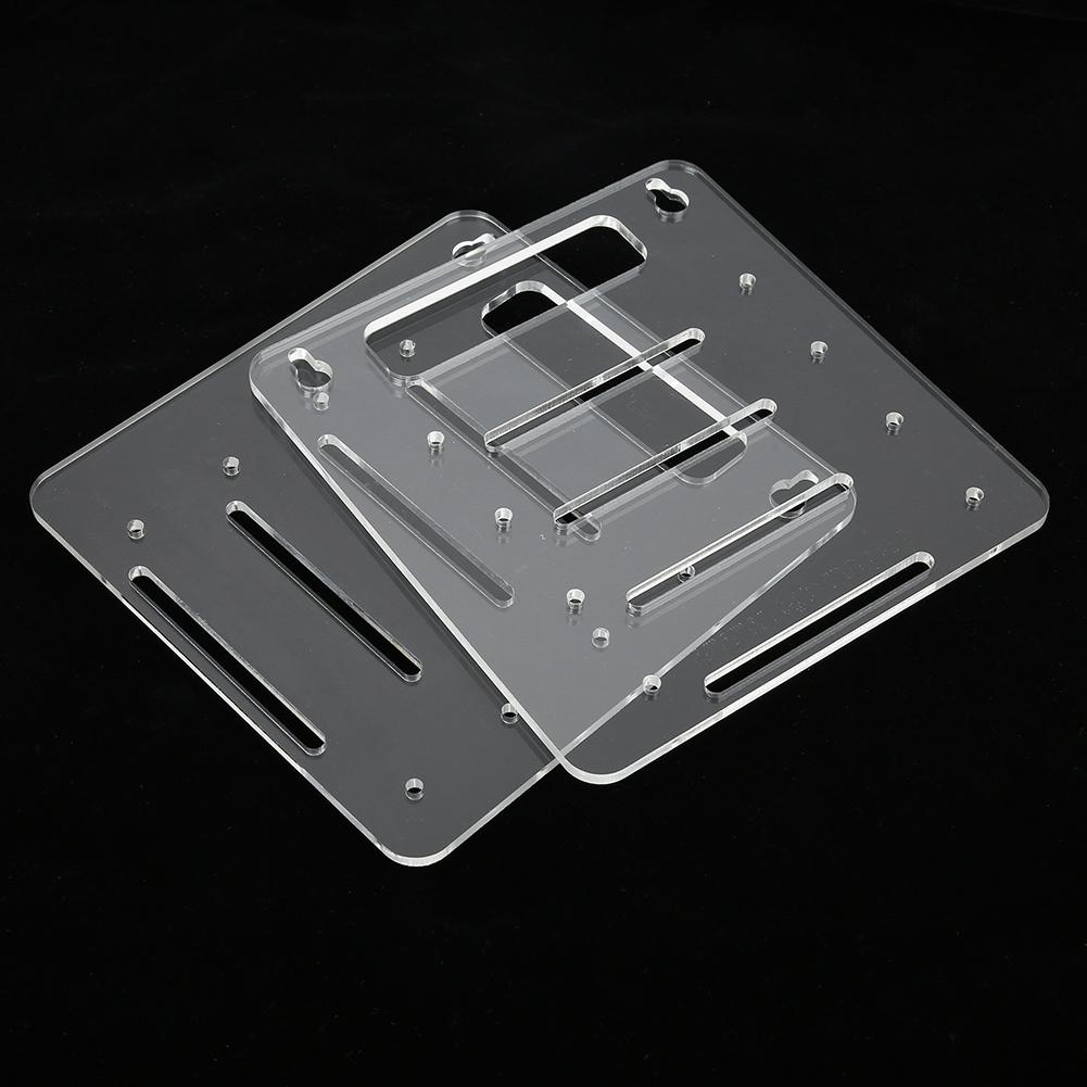 Clear Acrylic 4 Layer Hard Disk Drive Rack Desktop Computer 3.5 inch HDD Cage Tray