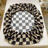 Plaid Fitted Sheet Simple Style Single/Queen/King Bedroom Home Bed Sheet Mattress Cover Pad Bedsheet ( Pillowcase Can Order )